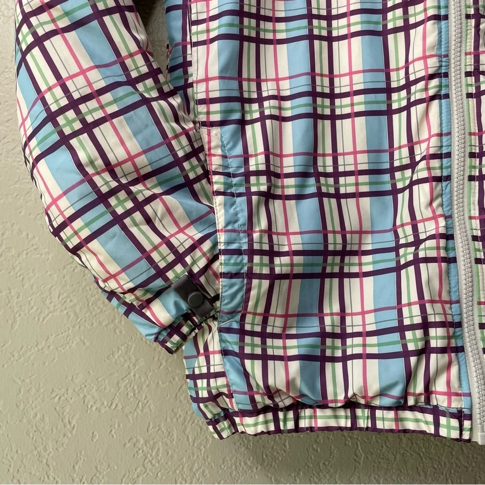 The North Face Girls Plaid Puffer Jacket Size XL - Picture 6 of 14